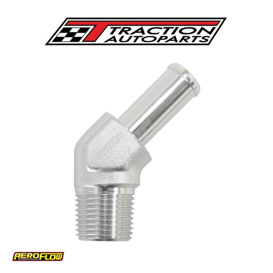 45 Deg 1/8" Npt To -4 100/450 Series Hose Suits Braided