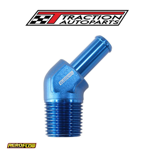 45 Deg 3/8" Npt To -10 100/450 series Hose Blue Suit Braided