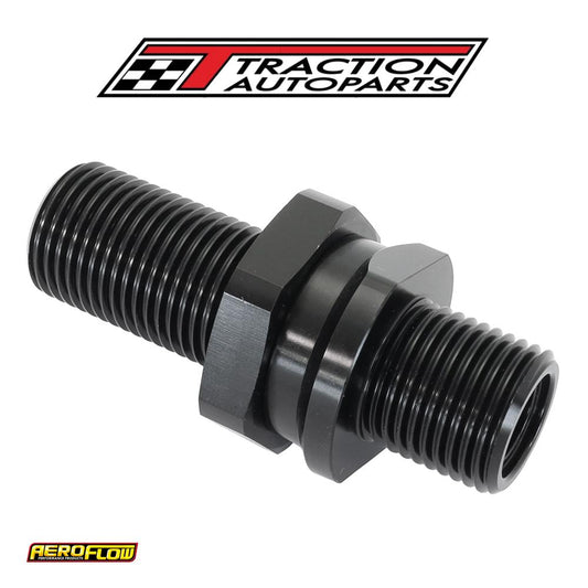 Billet Bulkhead Inserts #6 Ac Fitting Both Sides Black