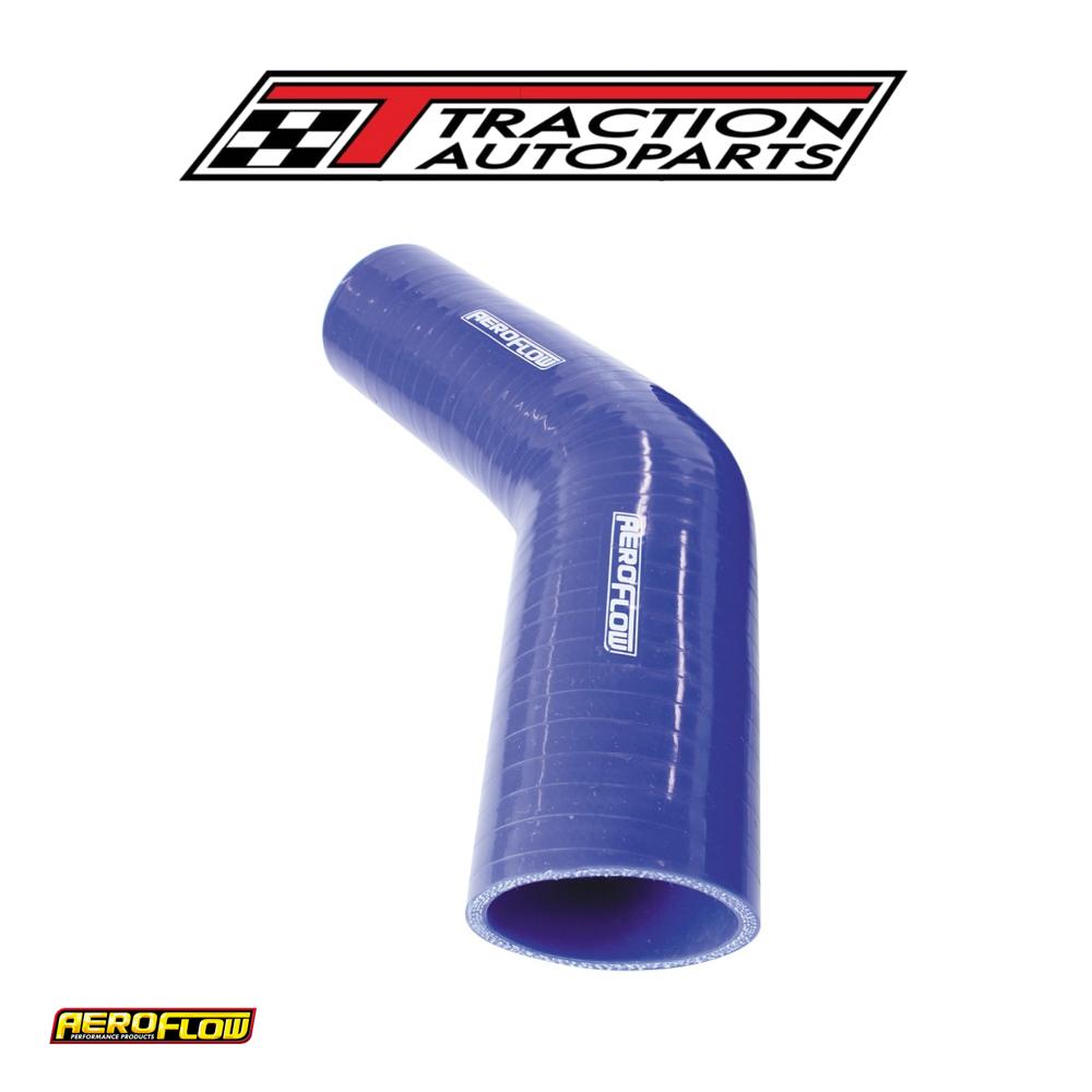 Silicone Hose Reducer 45 Deg; Blue I.d 3.75-3.00" 95-76 mm, Wall 5.3 X 140 mm 9002-375-300