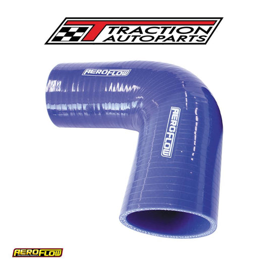 Silicone Hose Reducer 90 Deg; Blue I.d 3.50-3.00" 90-76 mm, 5.3 mm, 125 mm Long 9003-350-300