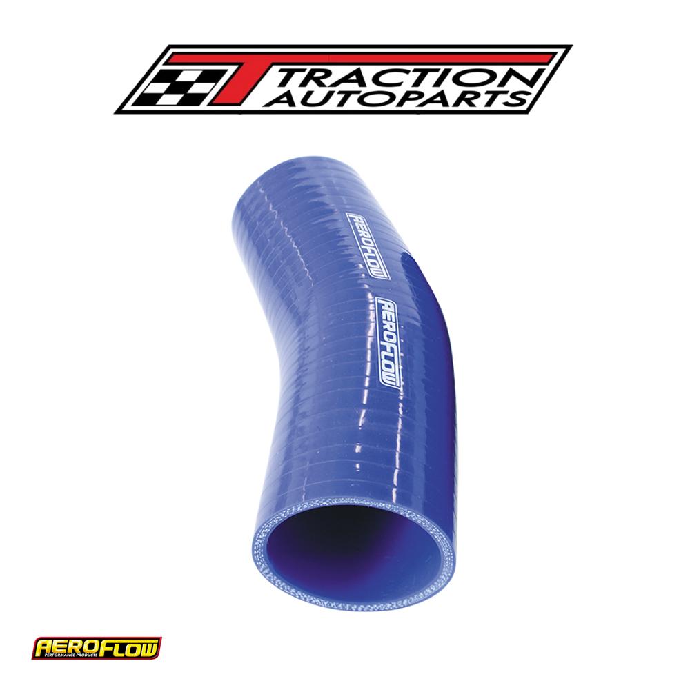 Silicone Hose 23 Deg; Blue I.d 2.50" 63 mm, Wall 5.3 mm, 125 mm Leg Af 9007-250