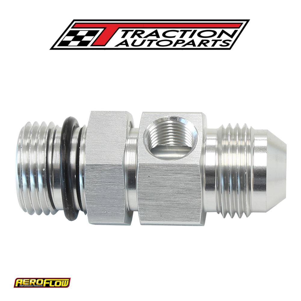 -6 orb To -6 an With 1/8" Port Silver