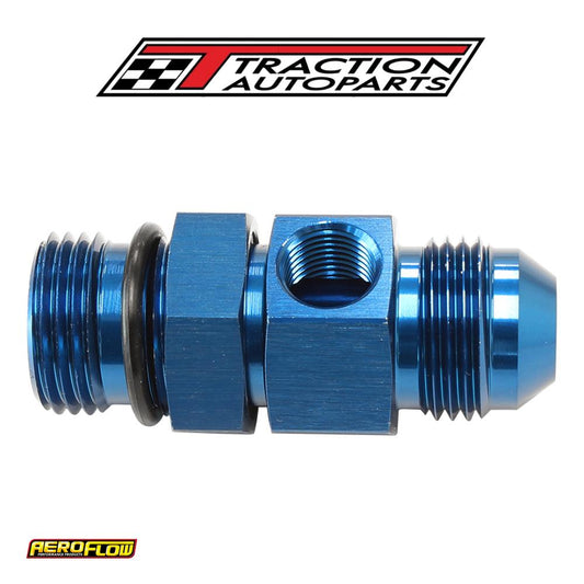 -6 orb To -6 an With 1/8" Port Blue