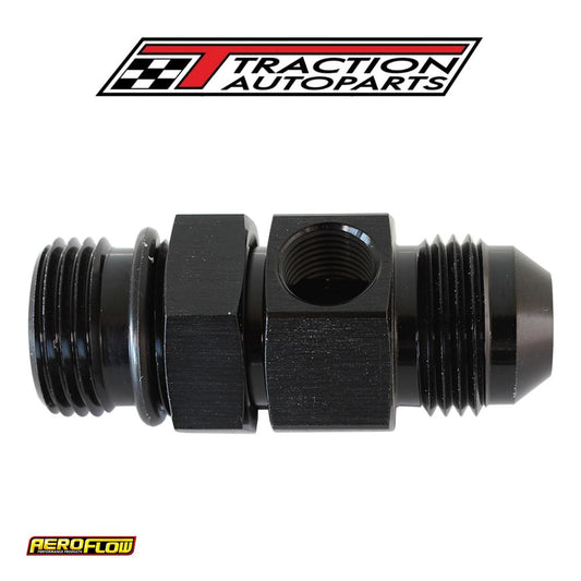 -8 orb To -8 an With 1/8" Port Black