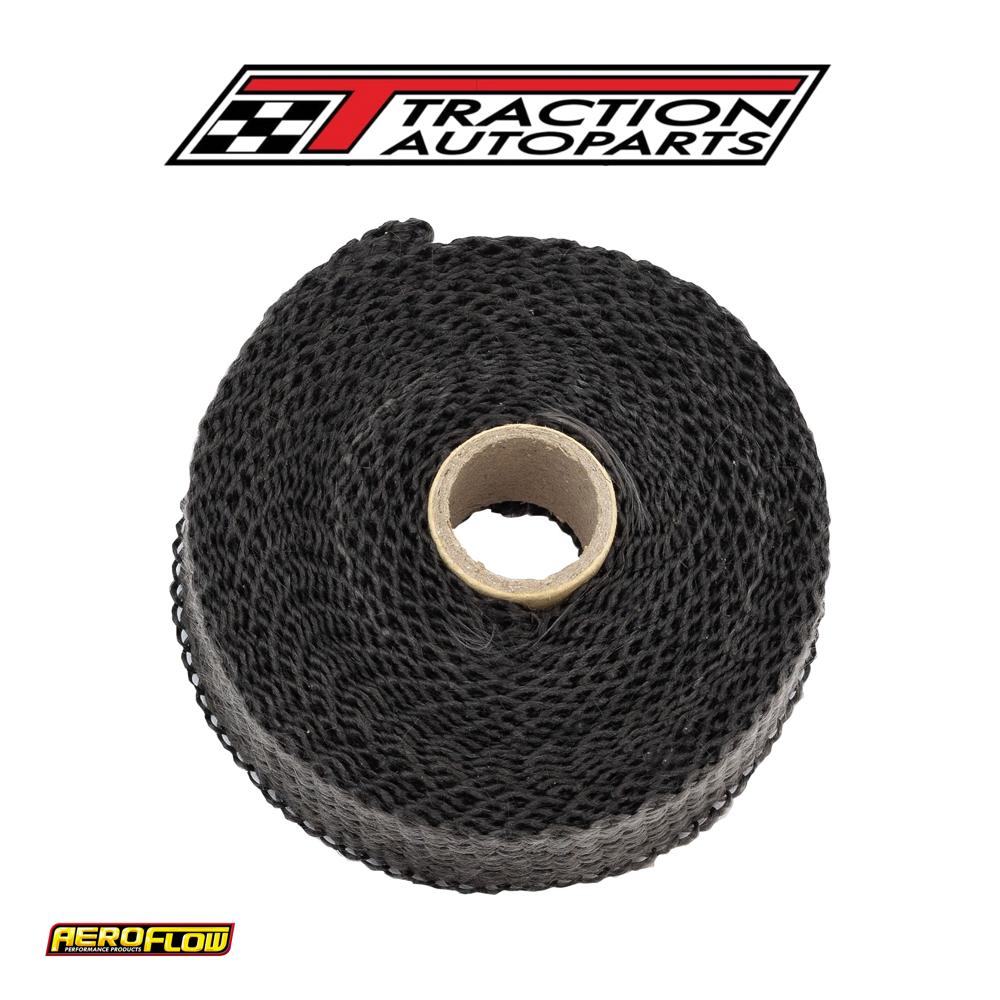 Exhaust Insulation Wrap 1"x 15 ft 15 Foot Black Roll