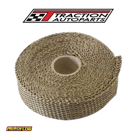 Exhaust Insulation Wrap 1"x 15 ft 15 Foot Titanium Roll