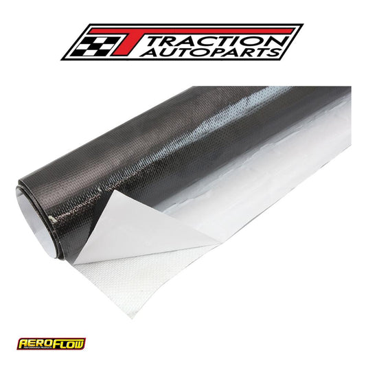 12"x 12" Sheet Aluminised Heat Barrier Adhesive Backed Black