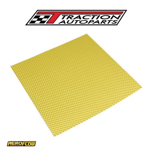 12" X 12" Aluminium Embossed Heat Shield Cut Or Fold Gold