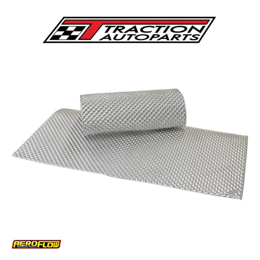 24" X 24" Aluminium Embossed Heat Shield Cut Or Fold Silver