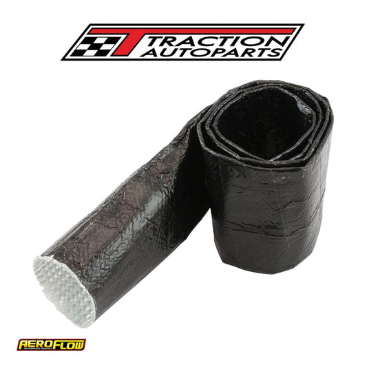 Aluminised Sleeve 1-5/8-2" Black Finish 1 Meter / 3 Ft