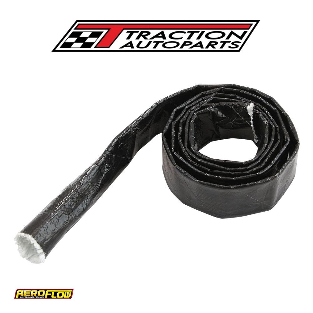 Aluminised Heat Sleeve 1/4-1/2 black Finish 3.7 Meter / 12 ft