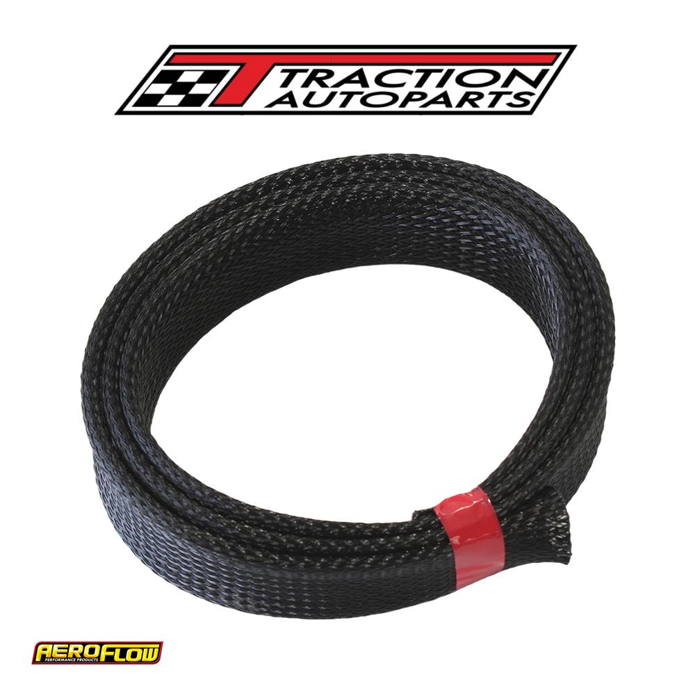 3/4" 1 Meter Heat Flex Braid Black Tight Weave High Coverag