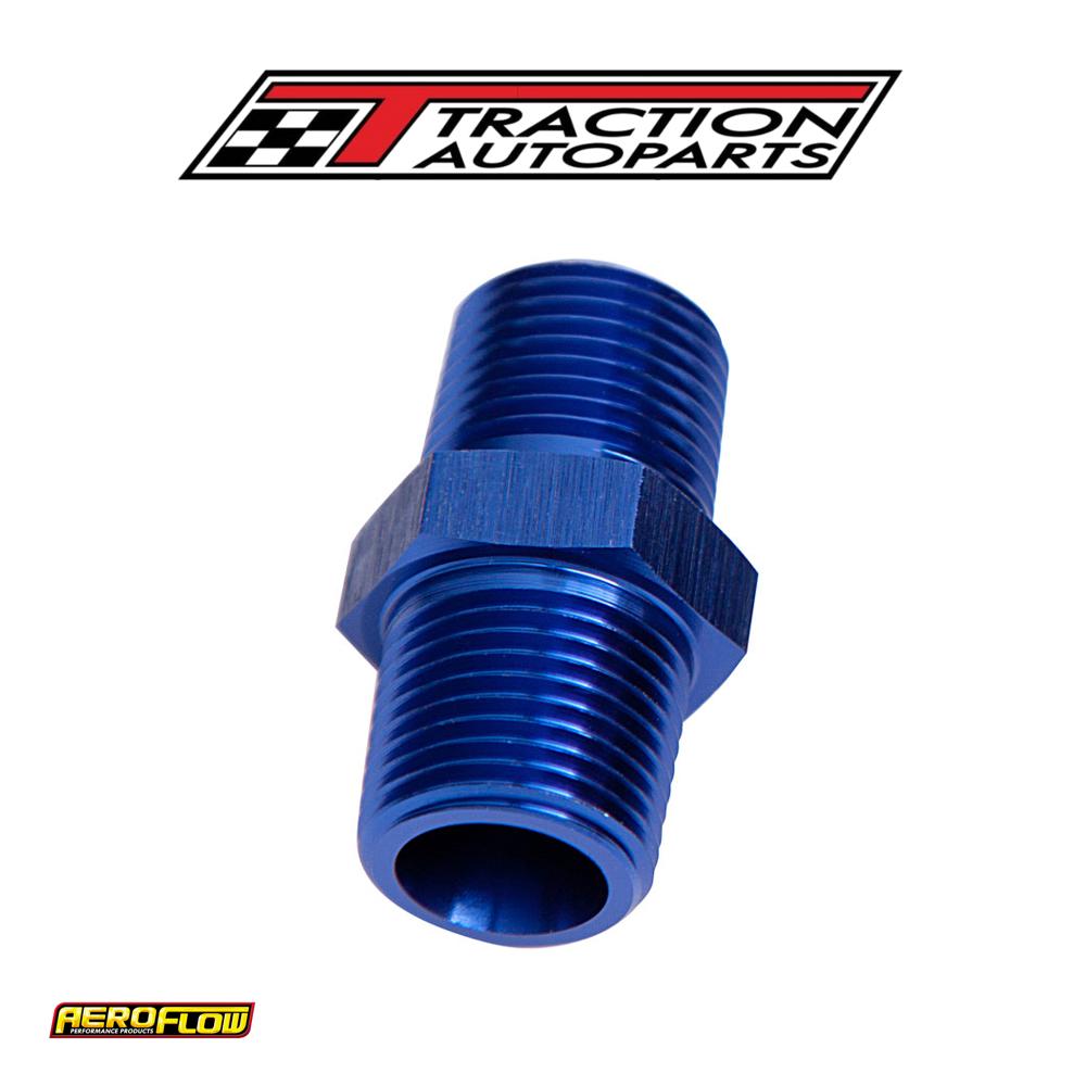Male Coupler 1/2" Npt Blue Male To Male