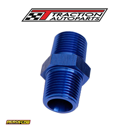 Male Coupler 1/2" Npt Blue Male To Male