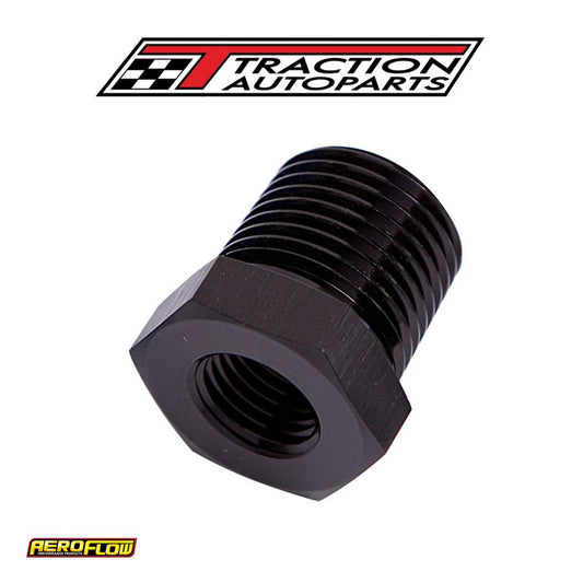 Npt Pipe Reducer, Black 3/4" Npt Male, 1/2" Npt Female