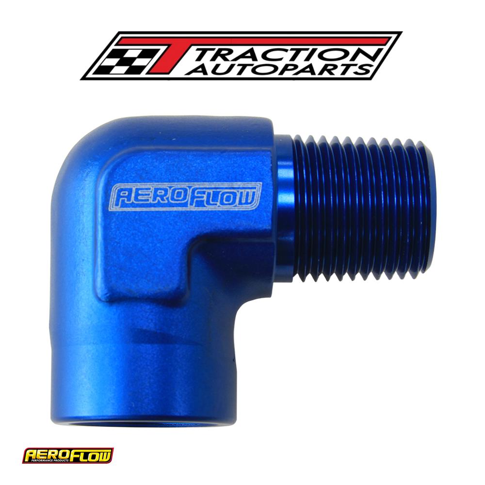 90 Deg Female To Male 1" Npt Blue