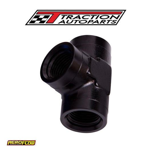 Female Pipe Tee 1/8" Npt Black Female 1/8" Npt