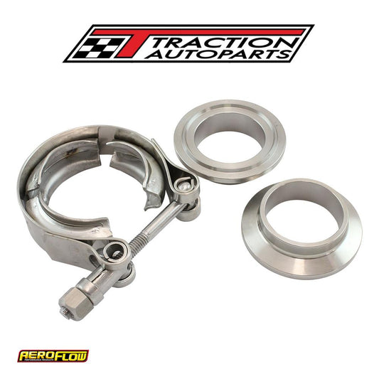1.25" V Band Clamp 2 x Alloy Rings & 1 X Stainless Clamp
