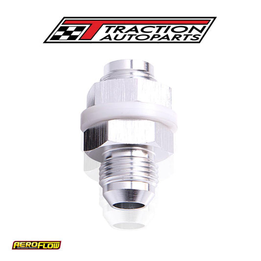 Fuel Cell Fitting -16 an Silver Fuel Cell Bulkhead Fitt