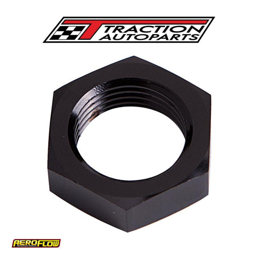Bulkhead Nut -6 an Black Single Nut