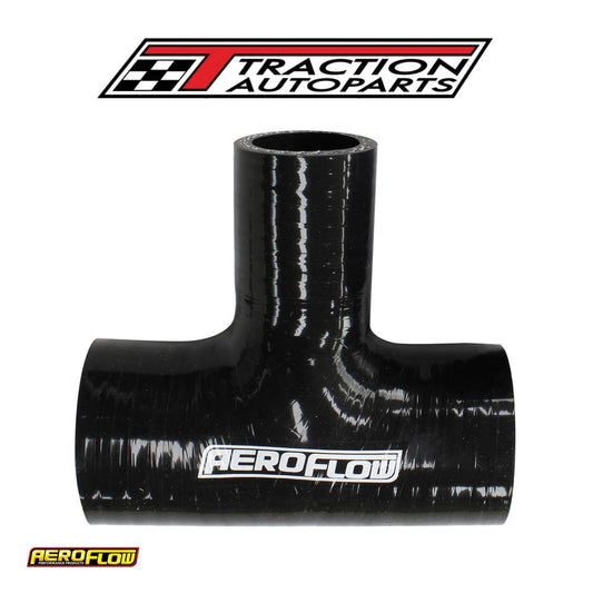 Silicone Tee Piece 2-1/4" 57 mmrun & 1-3/8" 35 mm Side,black 100 mm Long On Run 50 mm On Side