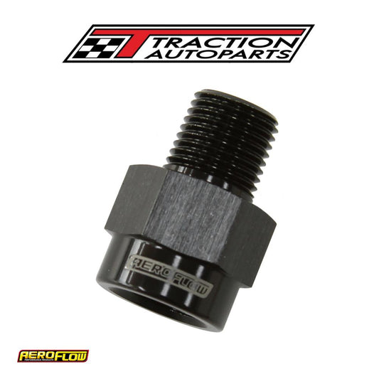 1/8" Bspt Male To 1/8" Npt Female Black