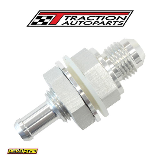 -6 an Bulkhead Fitting W/ 5/16"barb For Push On Hose