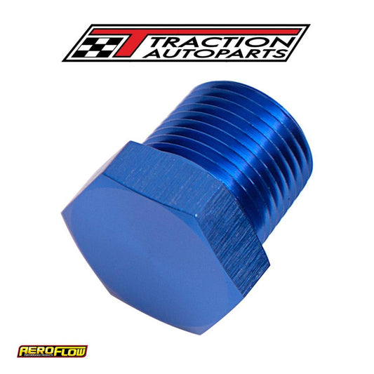 Npt Hex Head Plug 1/4" Npt Blue 1/4" Npt