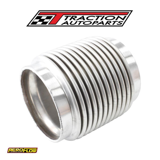 2-1/4" I.d Exhaust Flex Pipe Joint 4" Long 304 S/steel