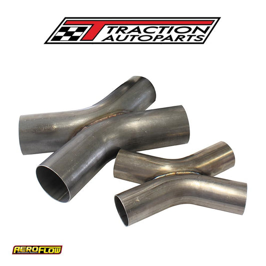 3-1/2" O.d Exhaust X Pipe 45 Deg Bends 304 Stainless Steel