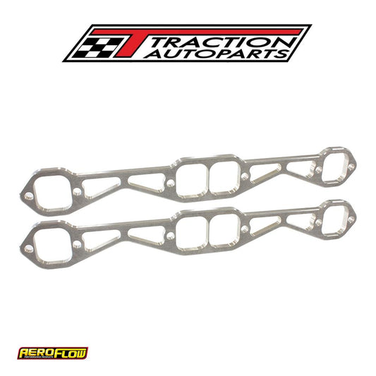 Sbc Header Flanges Set 1-7/8" Square Port 1.88 X 1.88" Pair