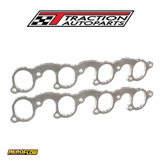 Ford 302-351 c Header Flanges 2" Oval Port Edelbrock Pair