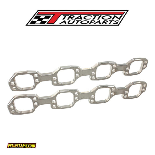 Ford 289-351 w Header Flanges 2" Square Port, Victor Jr Pair