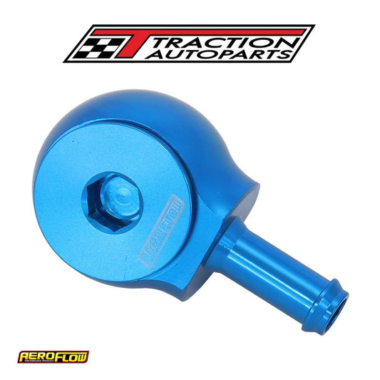 Slimline -10 orb To 3/8" Barb 90 Deg Tight Radius Blue