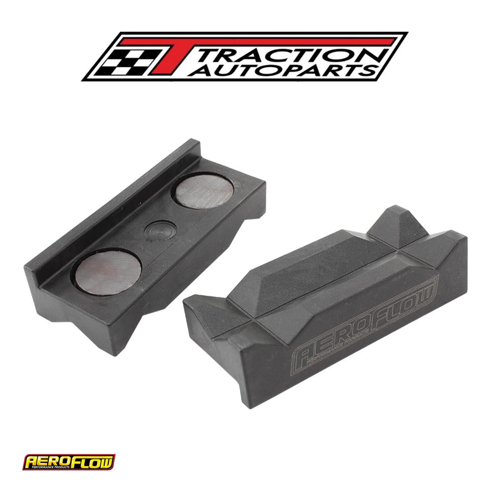 Nylon Vice Jaws Black Magnetic Back