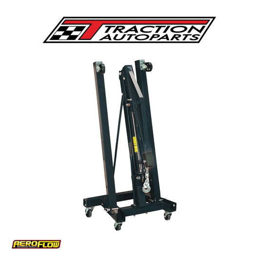 2 Tonne Engine Hoist Crane Foldable Black Heavy Duty