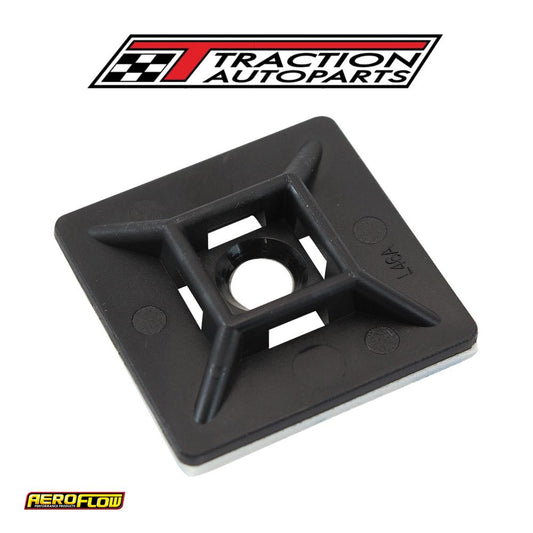 Cable Tie Mounts 28 mm X 28 mm Nylon 3 m Pad Mount Black