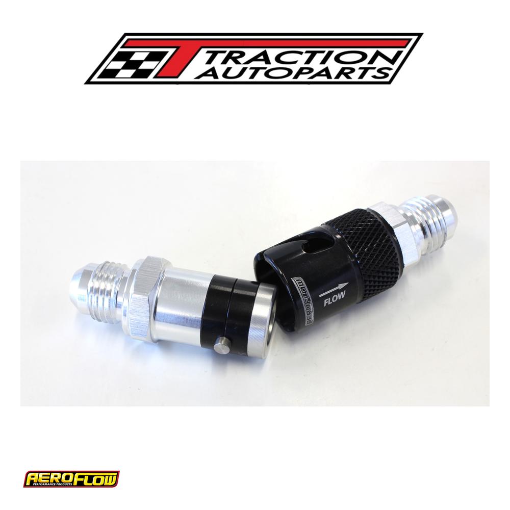 Quick Release -6 Buna N Seal Black Aluminum