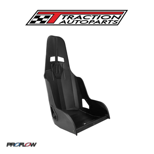 Proflow Aluminium Race Bucket Seat, 17 in. (430mm) Hip Width, Highback, Black Finish