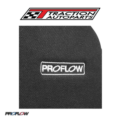 Proflow Aluminium Race Bucket Seat Tweed Cover 17 in - Black