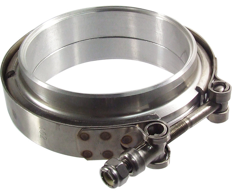 Proflow V Band Exhaust Clamp, Interlocking, Stainless Steel, Natural ...