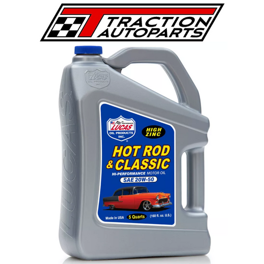 LUCAS SAE 20W-50 Hot Rod Oil, 5 Quart (4.73 litre), Each